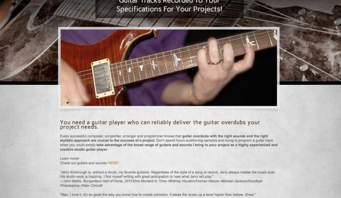 Pro Guitar Tracks Web Site